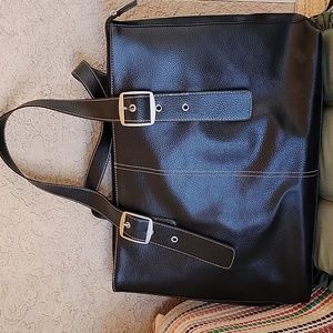 Solo Classic Laptop Tote Bag Briefcase Black